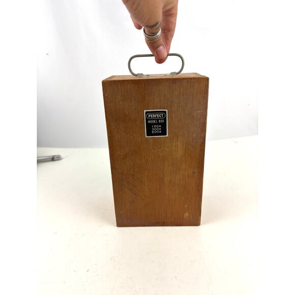 Perfect Model 801 Turret Microscope 150x 300x 600x - Picture 16 of 16